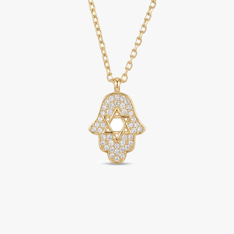 Gold Hamsa Hand Necklace