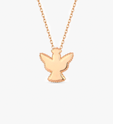 Dainty Angel Necklace in Gold