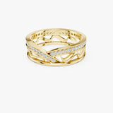 Diamond Wave Ring