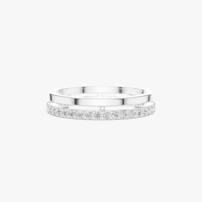 Diamond Double Band Ring