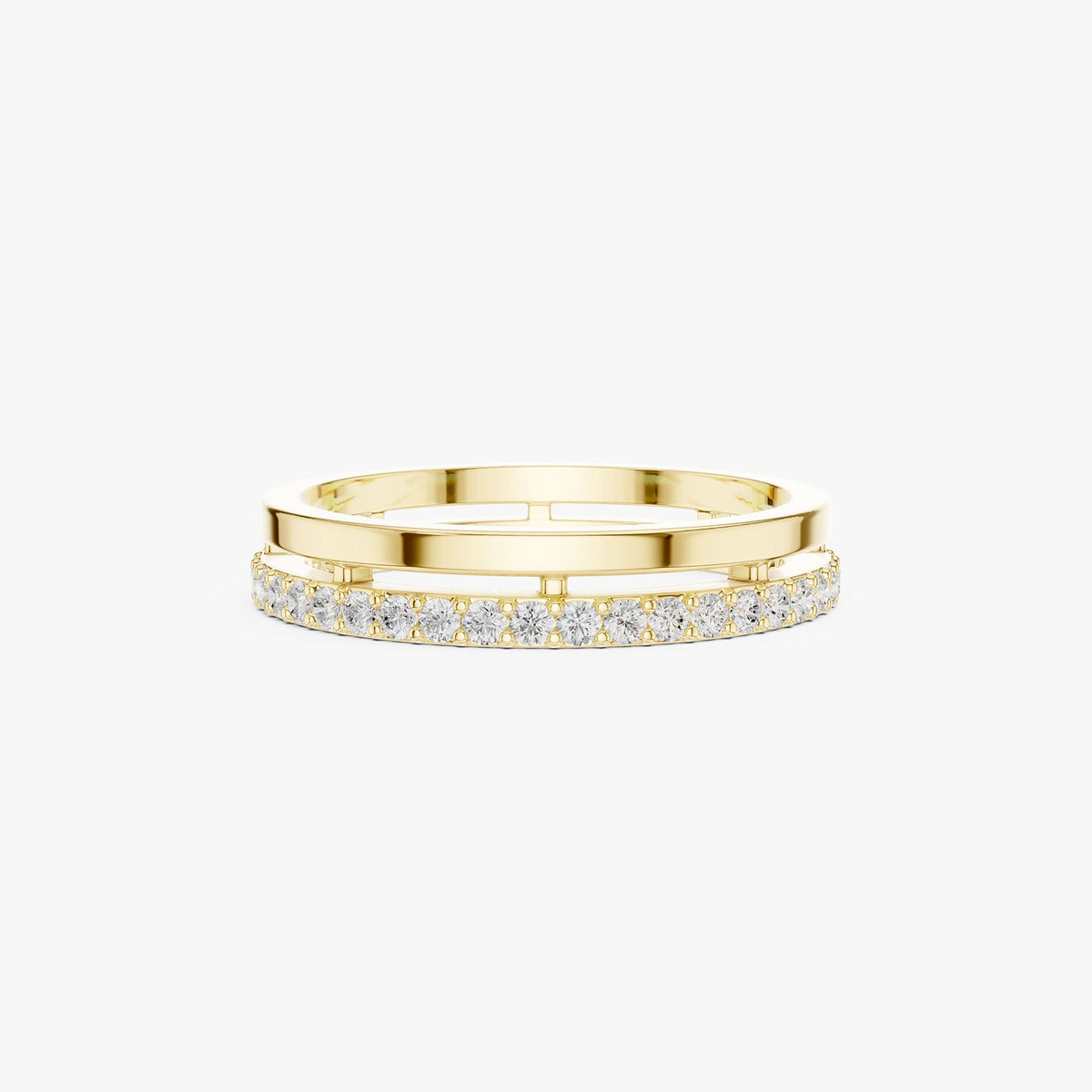 Diamond Double Band Ring