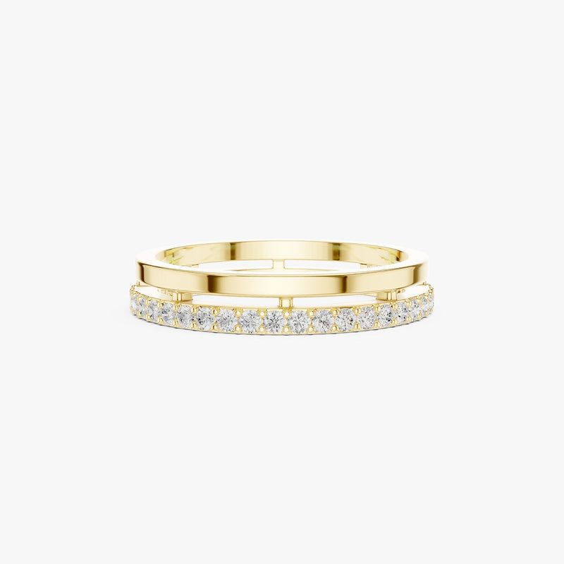 Diamond Double Band Ring
