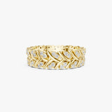 Gold Leaf Eternity Ring
