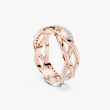 Gold Diamond Infinity Ring