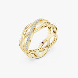 Gold Diamond Infinity Ring