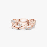 Gold Diamond Infinity Ring