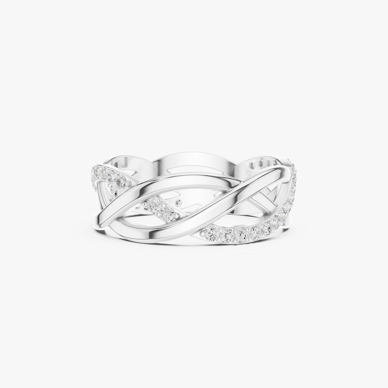 Gold Diamond Infinity Ring
