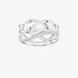 Gold Diamond Infinity Ring