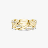 Gold Diamond Infinity Ring