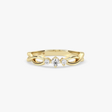 Twist Engagement Ring with Lab Grown Diamonds