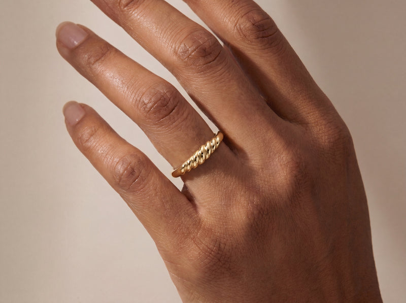 Gold Twisted Rope Ring