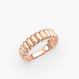 Fluted Dome Ring in Gold