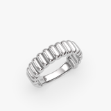 Fluted Dome Ring in Gold