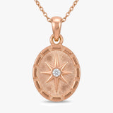Gold Pole Star Pendant Necklace