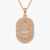 Gold Hamsa Hand Necklace
