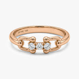Gold Chain Diamond Ring