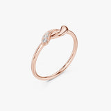 Gold Twisted Infinity Ring