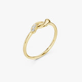 Gold Twisted Infinity Ring