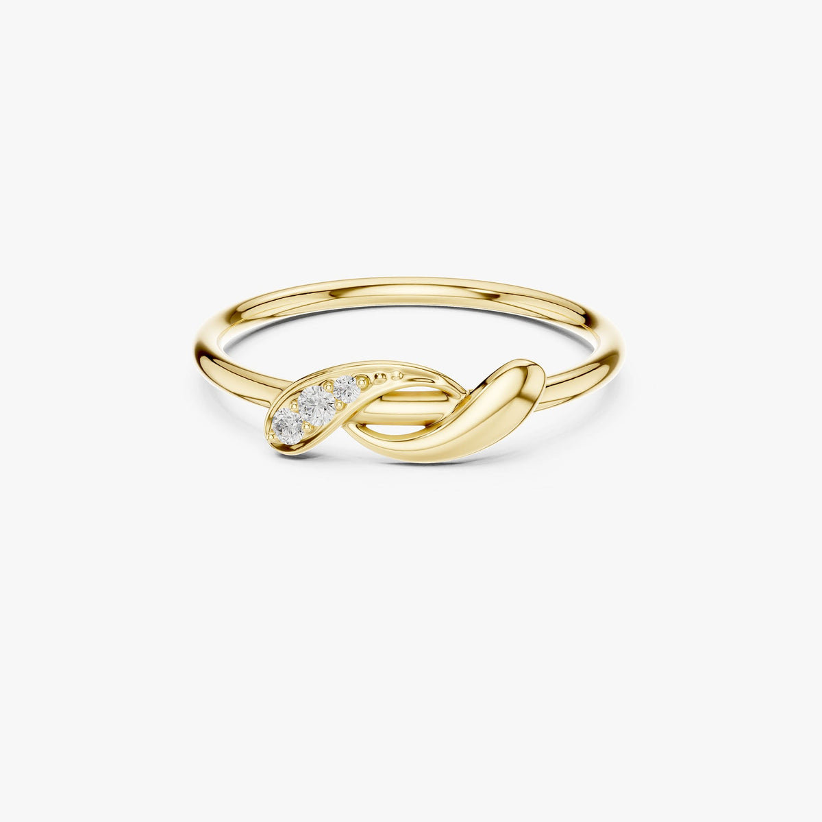 Gold Twisted Infinity Ring