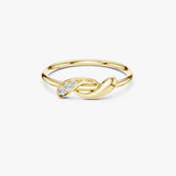 Gold Twisted Infinity Ring
