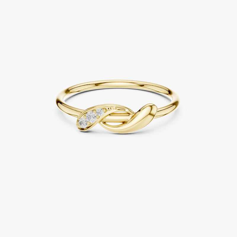 Gold Twisted Infinity Ring
