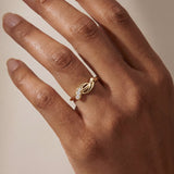 Gold Twisted Infinity Ring