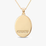 Scorpio Zodiac Diamond Solid Gold Necklace