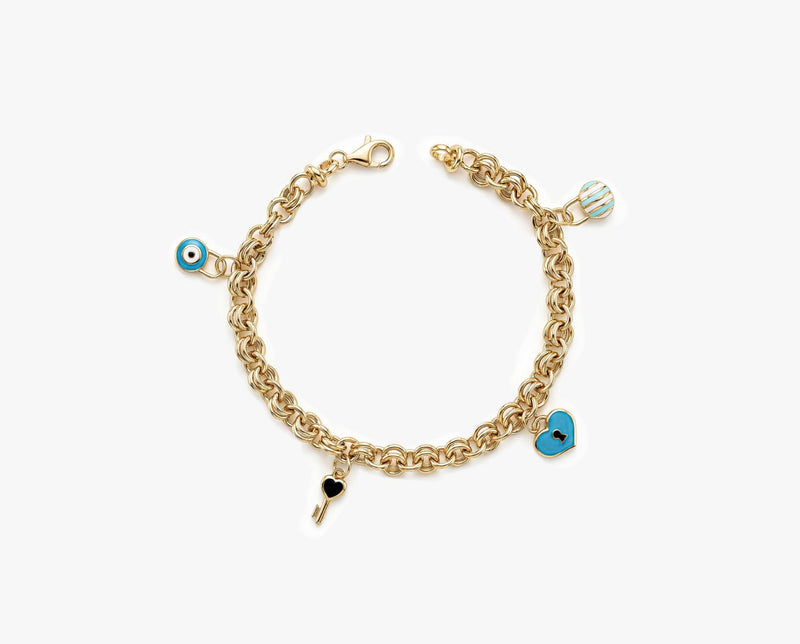 Gold Charm Bracelet