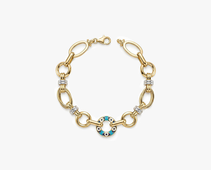 Gold Evil Eye Bracelet