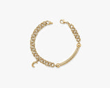 Gold Moon Charm Bracelet