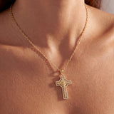 Solid Gold St. Benedict Crucifix Pendant