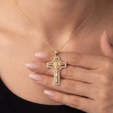 Solid Gold St. Benedict Crucifix Pendant