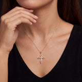 Gold Diamond Cross Pendant