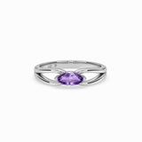 Gold Marquise Amethyst Ring