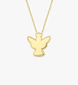 Dainty Angel Necklace in Gold