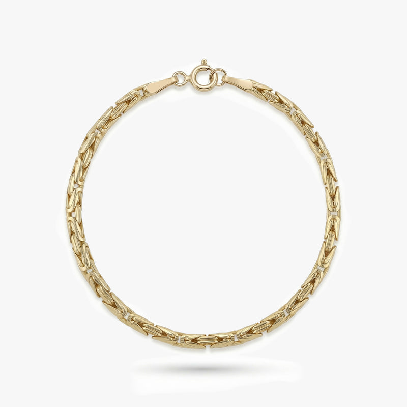 Solid Gold Byzantine Bracelet