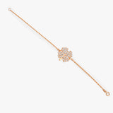 Diamond Four Leaf Clover Bracelet