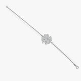 Diamond Four Leaf Clover Bracelet