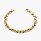 Gold Oval Link Bracelet