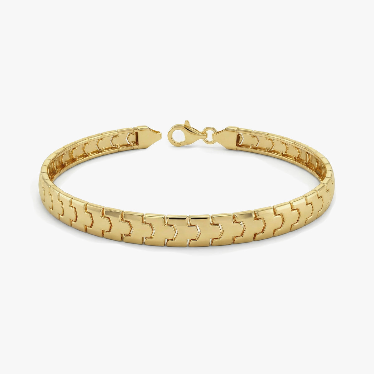 Gold Geometric Link Bracelet