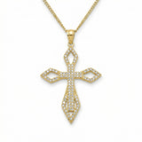 Gold Diamond Cross Pendant