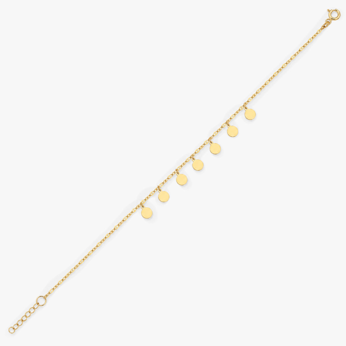 Gold Disc Bracelet