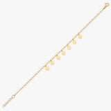 Gold Disc Bracelet