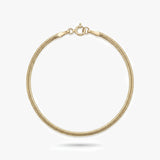 Solid Gold Snake Chain Bracelet 2.6 mm