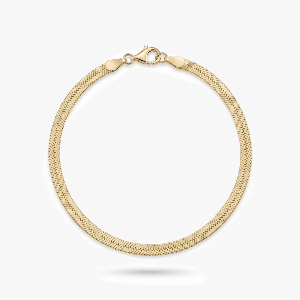 Gold Herringbone Bracelet