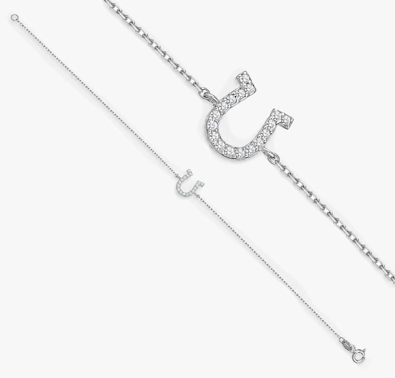 Diamond Horseshoe Bracelet in Gold