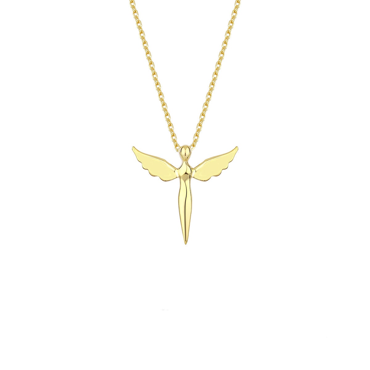 Gold Archangel Michael Necklace