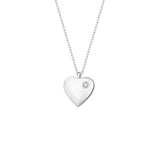 Diamond Heart Necklace in Gold
