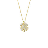 Four Leaf Clover Necklace in Gold