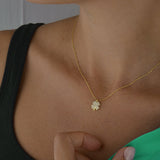 Four Leaf Clover Necklace in Gold